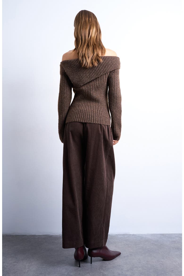 Cotton Corduroy Pants, Alternate, color, BROWN