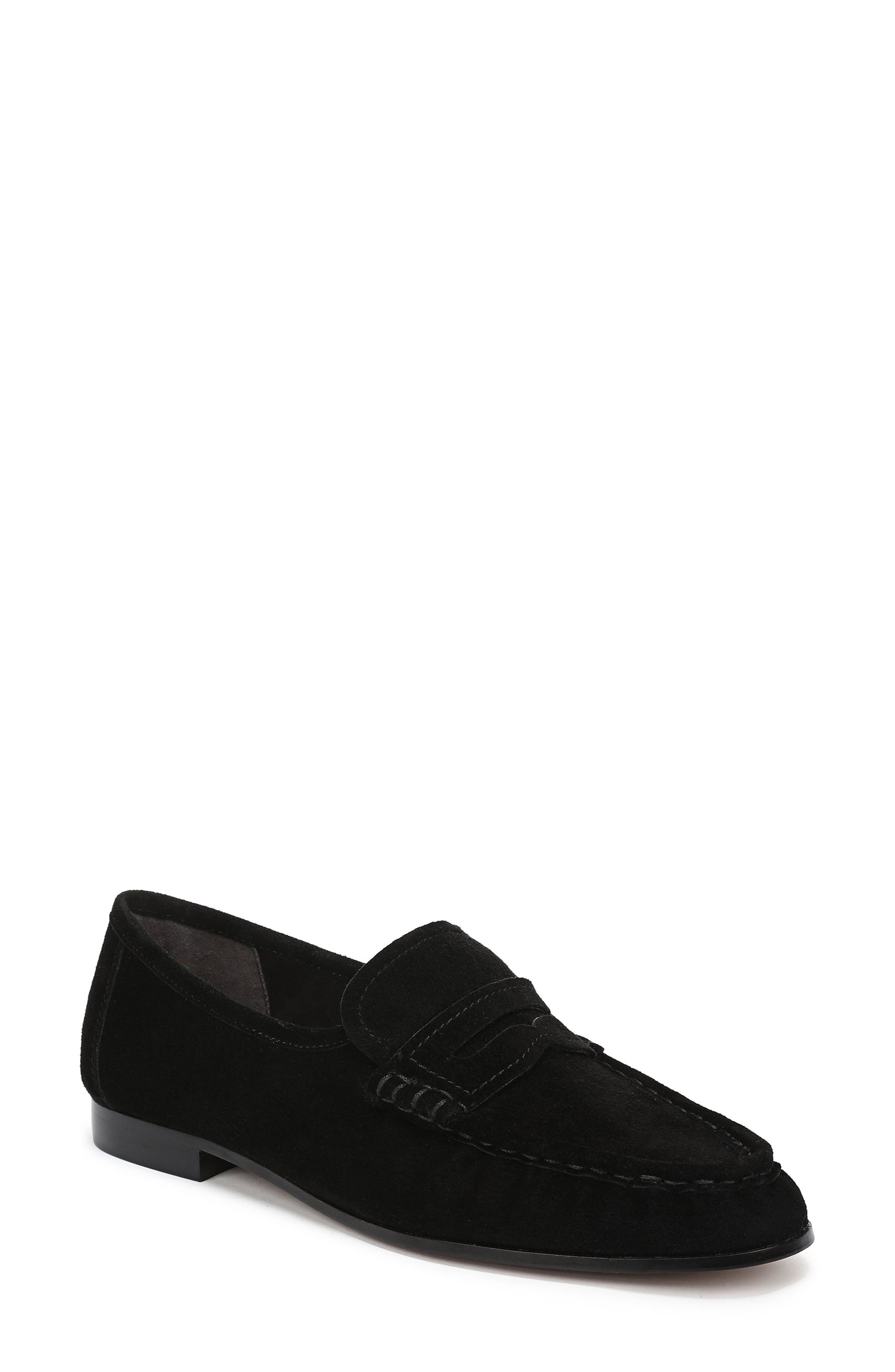Lizbeth Moc Toe Loafer, Main, color, BLACK