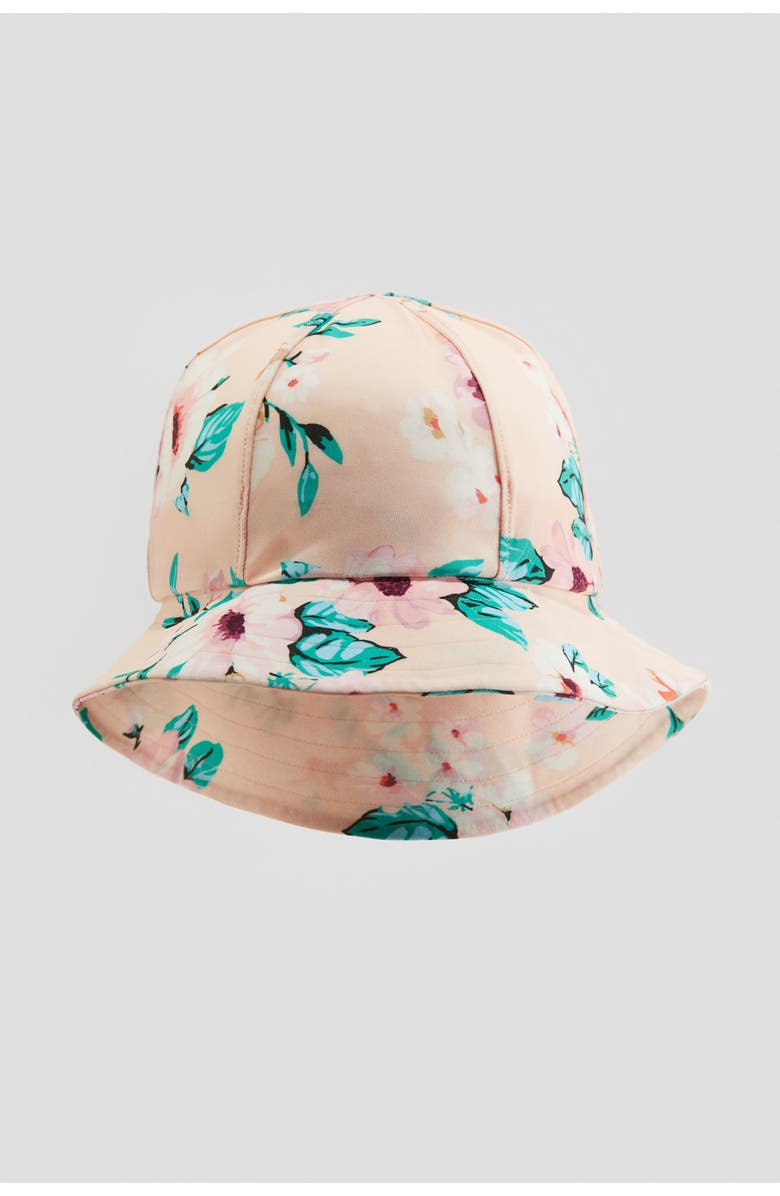 H&M Upf 50 Sun Hat, Main, color, Peach Pink/Floral