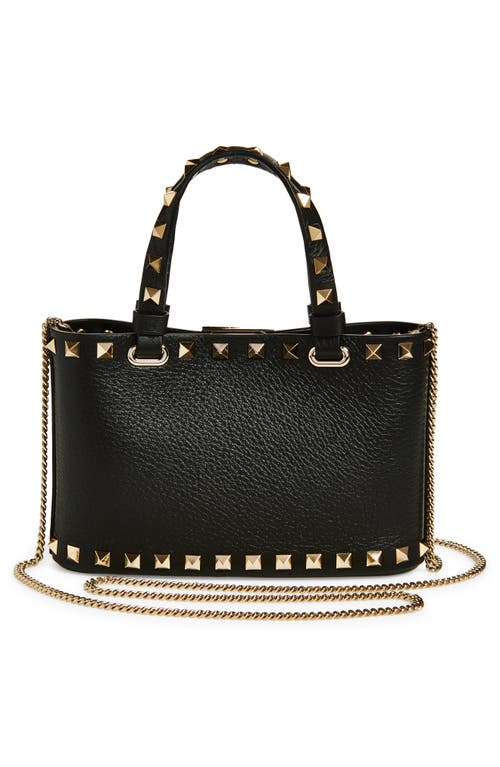 Valentino Garavani Mini Rockstud Leather Top Handle Bag