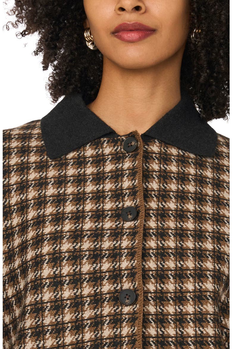 Plaid Button Front Jacket, Alternate, color, MEDIUM HEATHER GREY