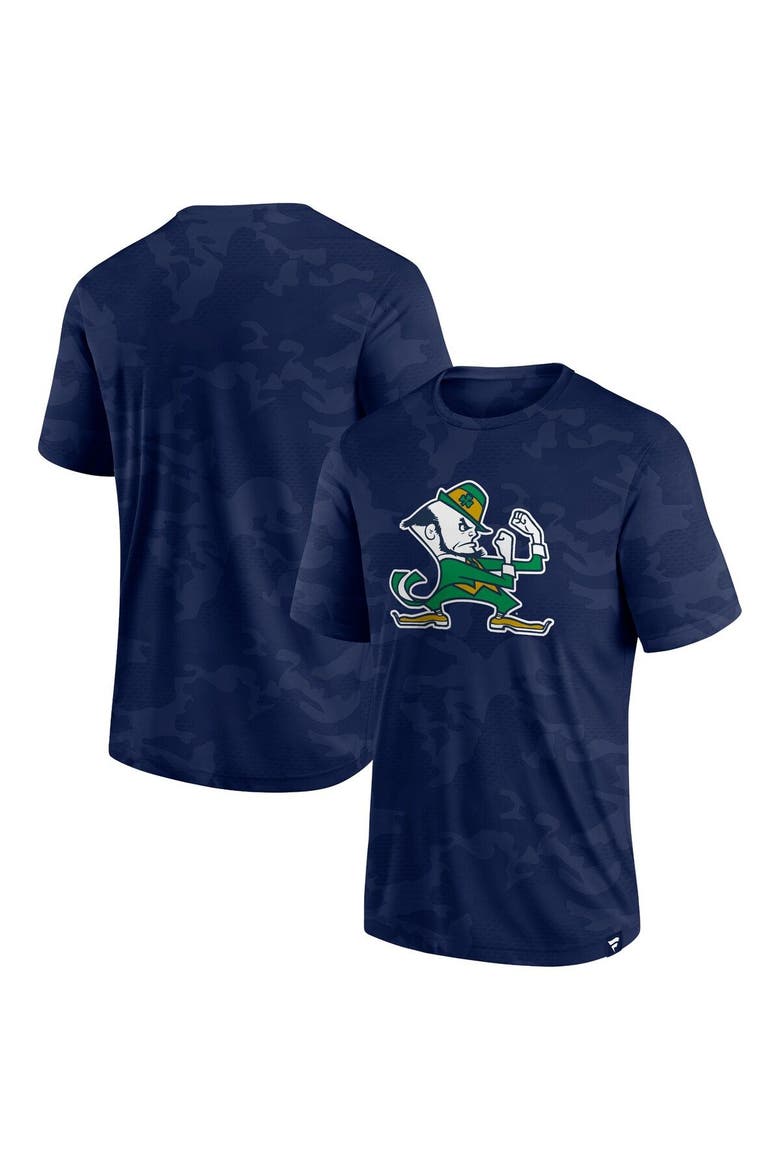 Men's Fanatics Branded  Navy Notre Dame Fighting Irish Camo Logo T-Shirt, Main, color, Navy