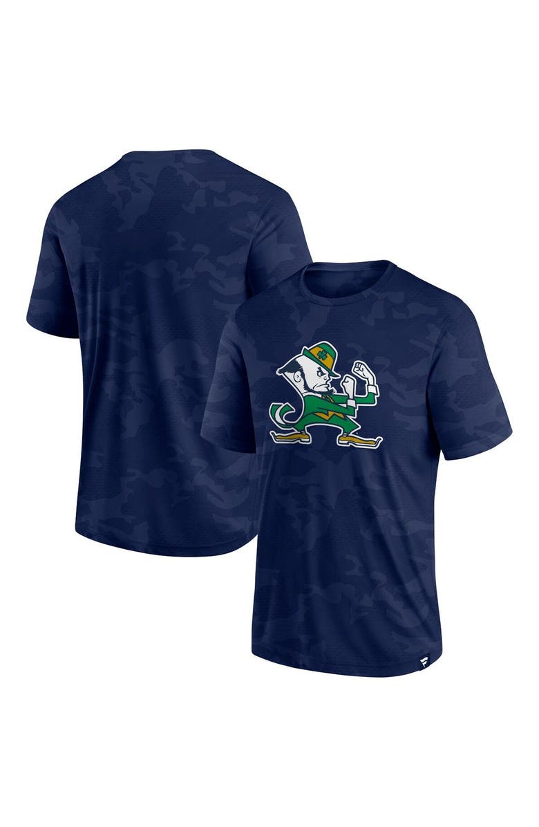 FANATICS Men's Fanatics Branded  Navy Notre Dame Fighting Irish Camo Logo T-Shirt, Main, color, 