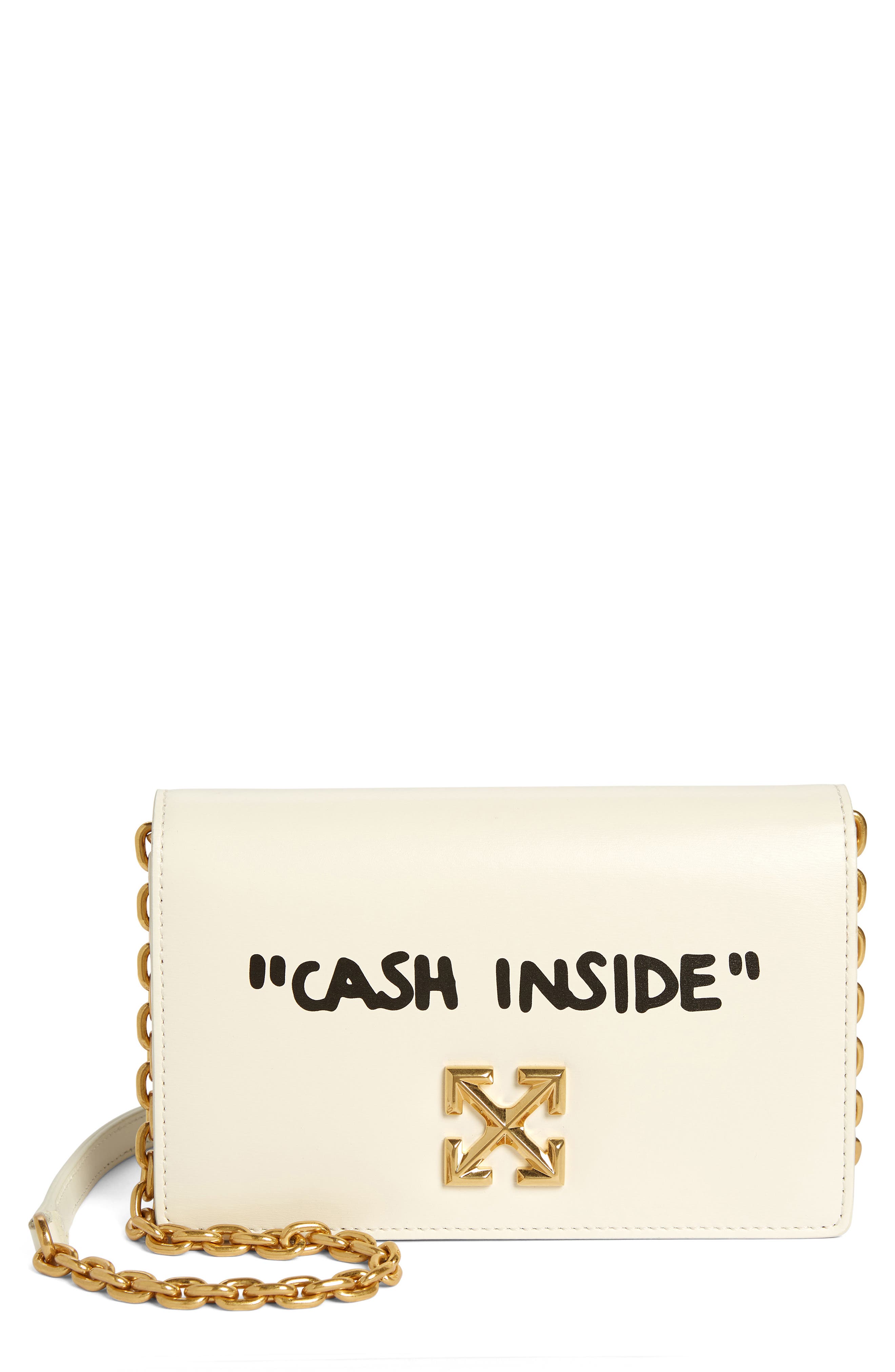 Off-White Jitney 0.5 Quote Leather Shoulder Bag (Women) | Nordstrom