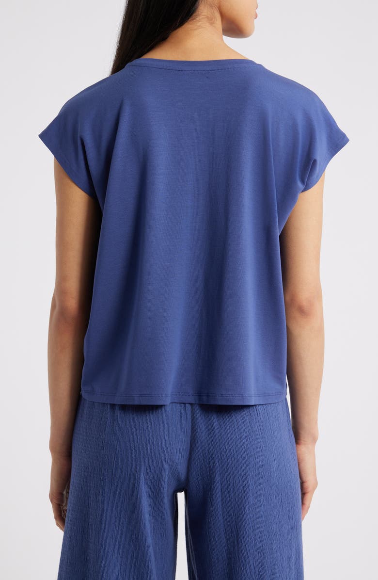 Eileen Fisher Short Sleeve Tencel<sup>®</sup> Lyocell T-Shirt, Alternate, color, Bluette
