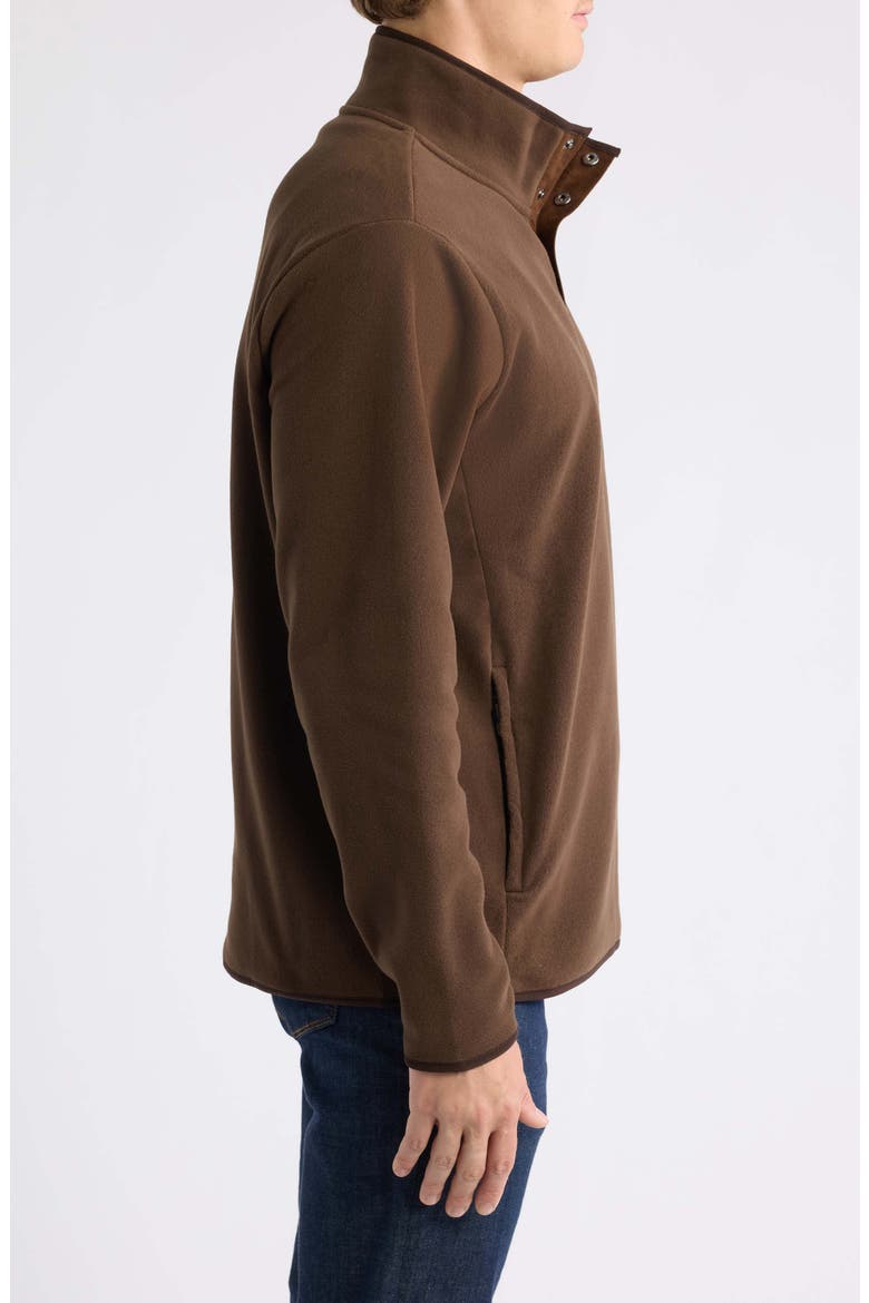 Polo Bear Fleece Quarter Zip Pullover, Alternate, color, BROWN