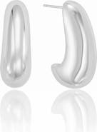 Ettika Smooth Half Hoop Earrings