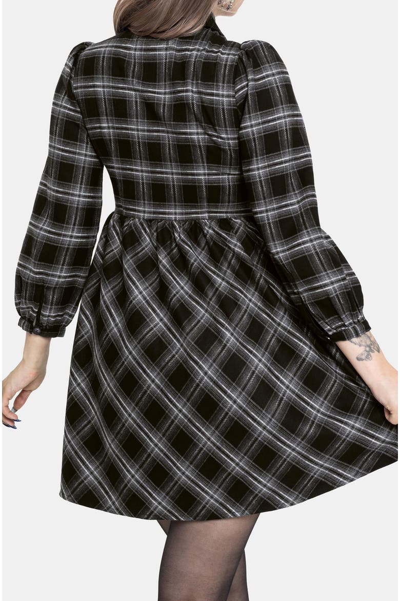 Lochan Mini Shirt Dress, Alternate, color, Black