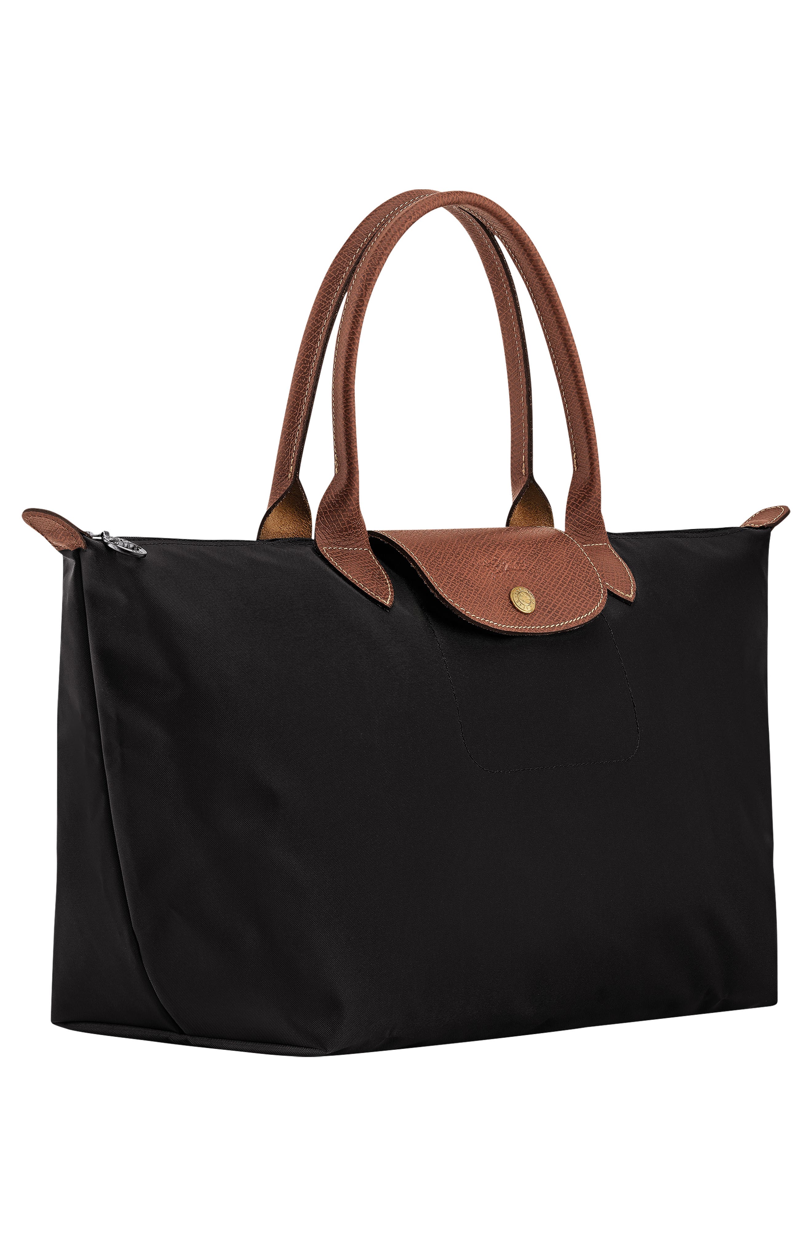 Longchamp Le Pliage Original Nylon Top Handle Bag, Alternate, color, Black