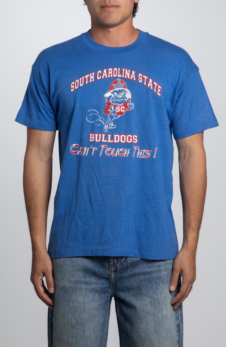Elwood Vintage SC State Bulldogs Tee, Main, color, Blue