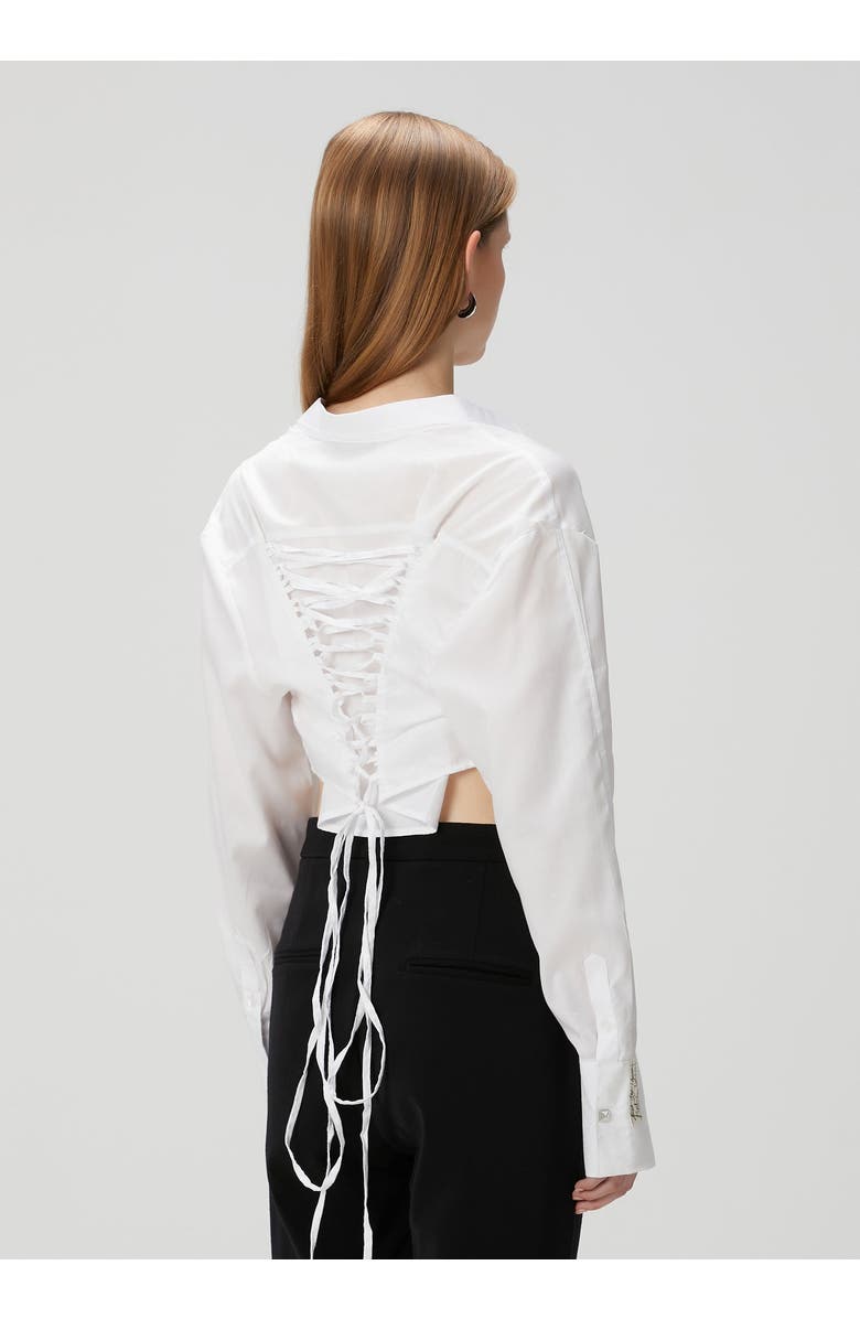 PCFG Pure Cotton Crop Shirt, Alternate, color, White