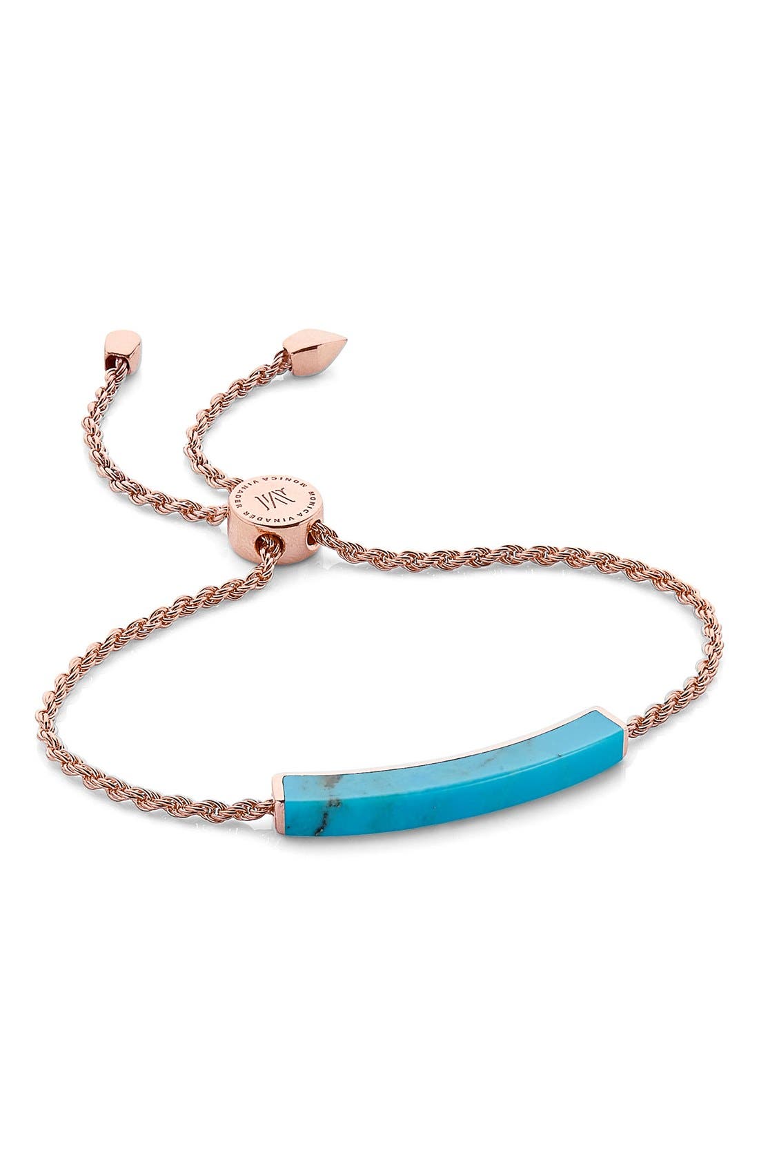 Monica Vinader Engravable Linear Semiprecious Stone Friendship Bracelet ...
