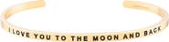 Mantra To The Moon And Back bracelet