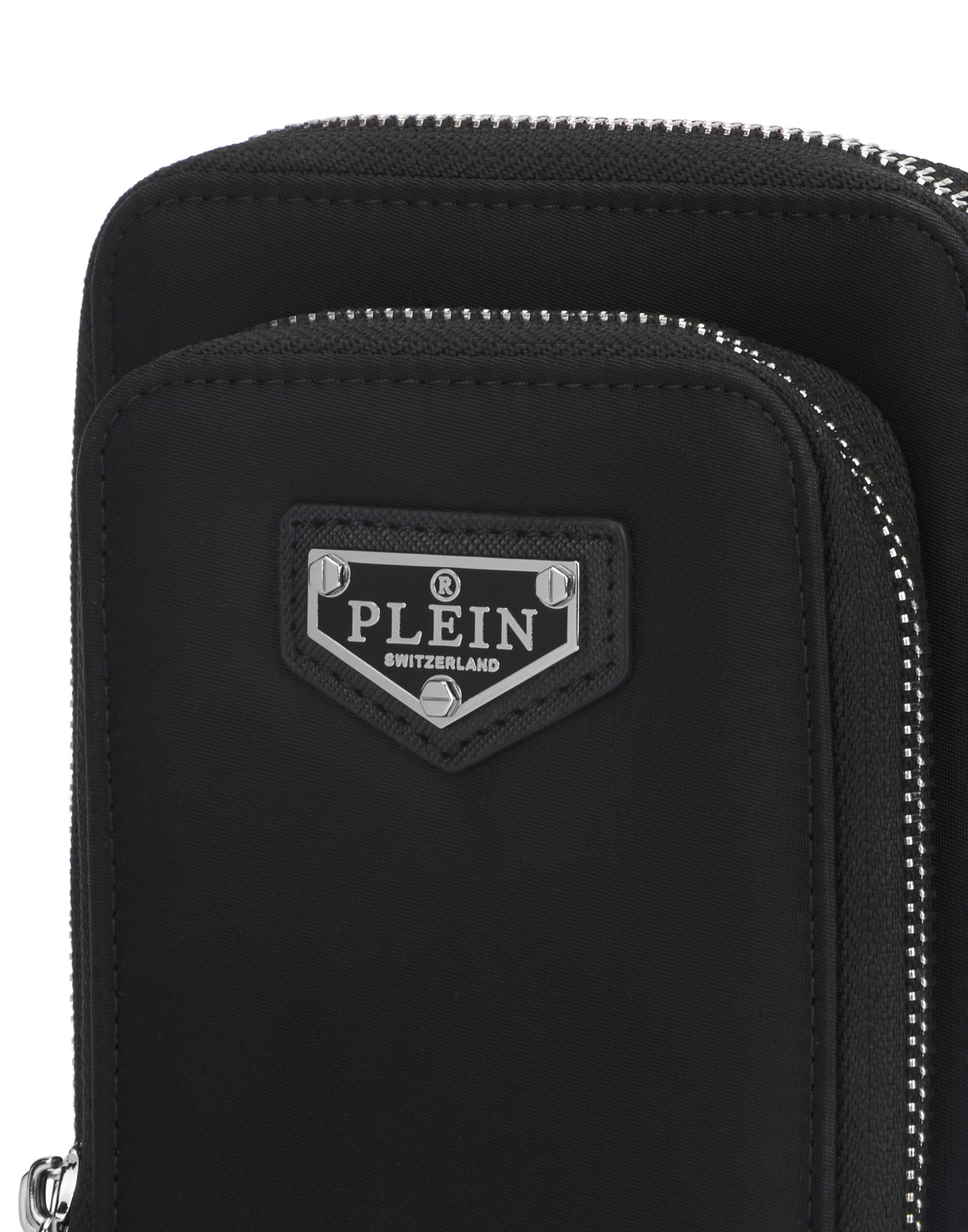 Nylon Smartphone Bag Men, Alternate, color, black