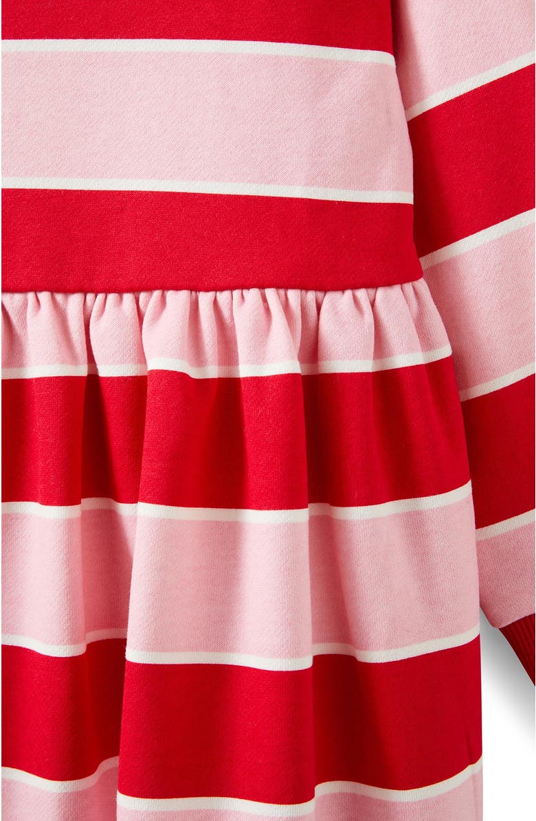 Cotton On Kids Kid's Sammy Long Sleeve Dress, Alternate, color, Marshmallow Varsity Red