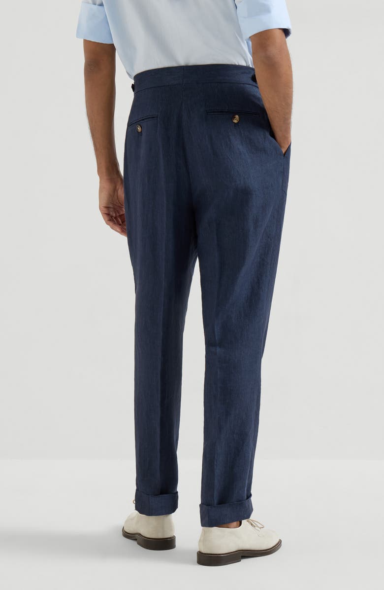Brunello Cucinelli Tailor fit trousers, Alternate, color, Blue