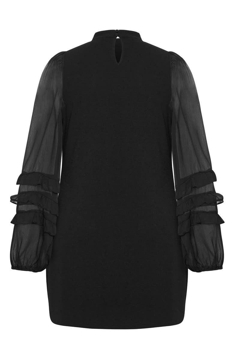 City Chic Nyla Maise Long Sleeve Dress, Alternate, color, 