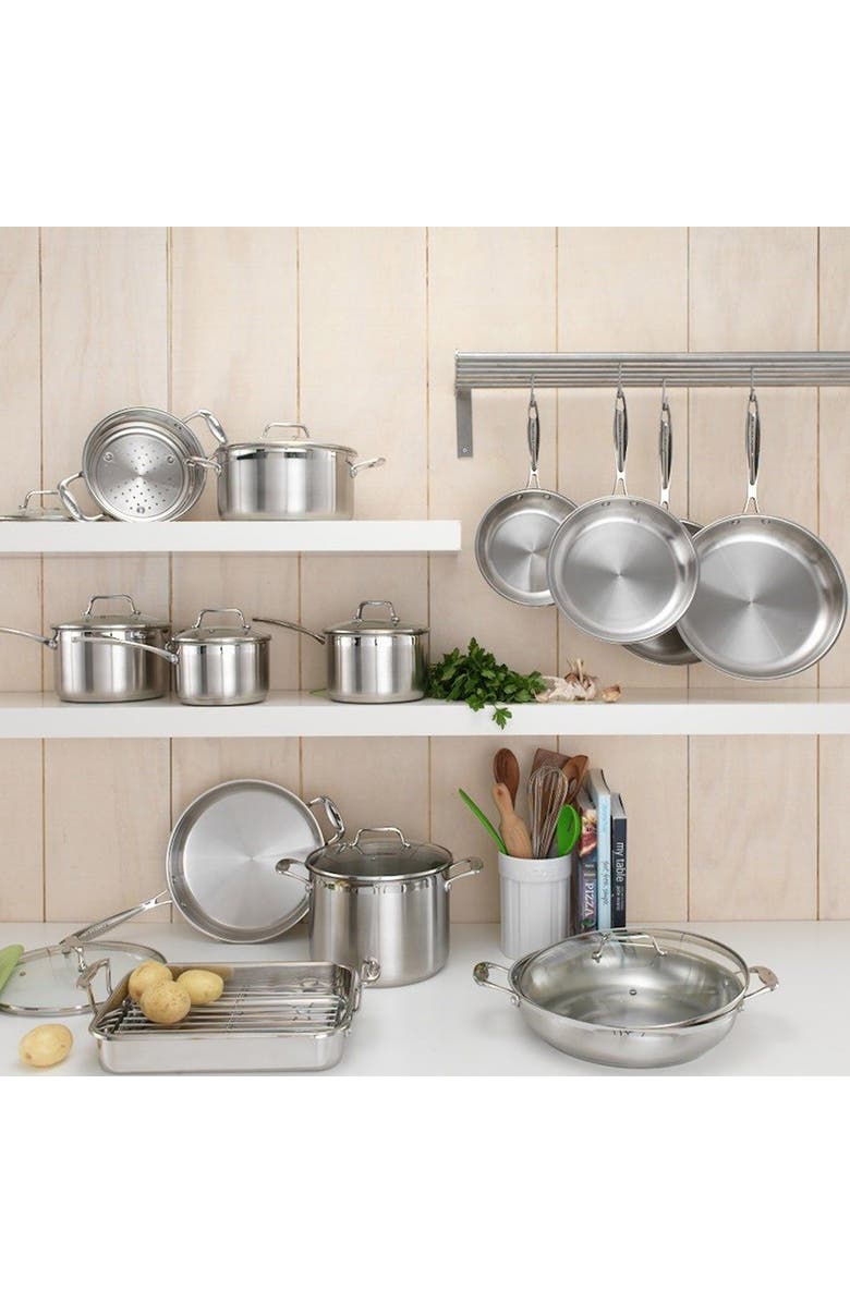 Cuisine::pro<sup>®</sup> iconiX<sup>™</sup> 7.6 Qt Stockpot with Lid, Alternate, color, Silver