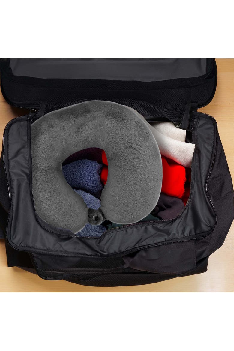Electric Luggage, Purtag Tracker & Travel Pillow, Alternate, color, Multicolor