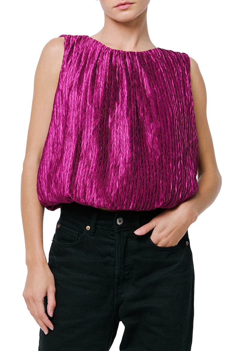 Agnese Bubble Top, Main, color, PURPLE