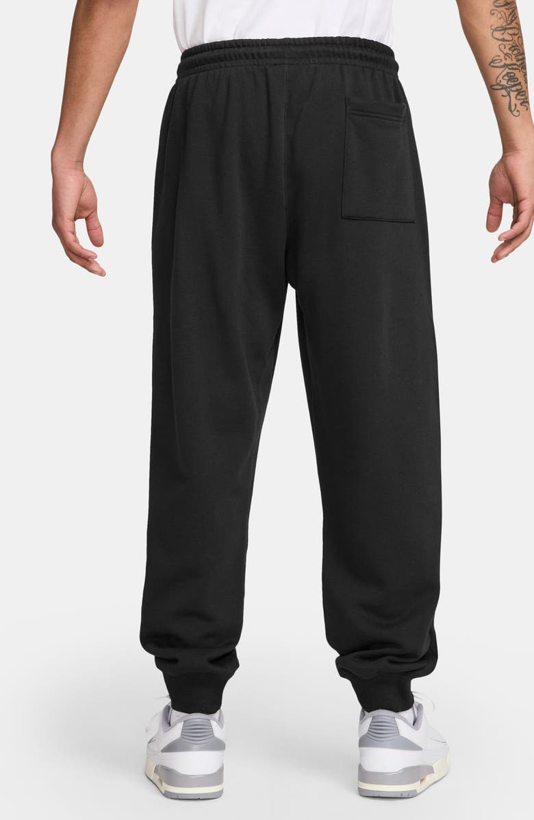 Jordan Graphic Print Brooklyn Fleece Sweatpants, Alternate, color, Black/ White