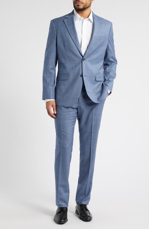 NORDSTROM NORDSTROM HENRIK TRIM FIT STRETCH ITALIAN MÉLANGE WOOL SUIT
