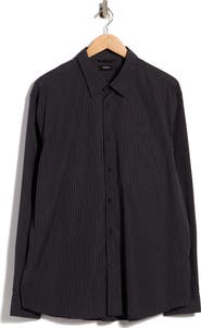 Theory Stripe Cotton Weekend Shirt