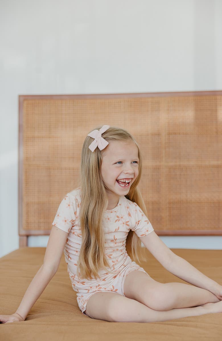 Copper Pearl Two-Piece Short Pajamas, Alternate, color, Rue