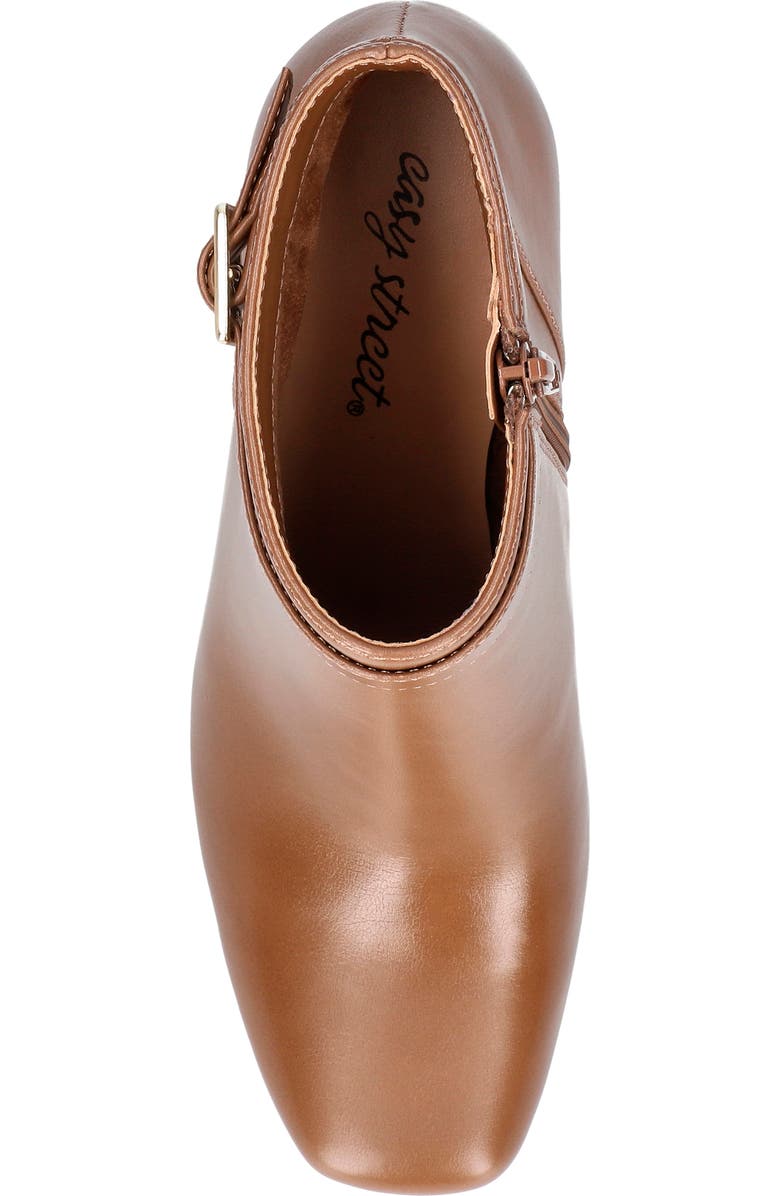 EASY STREET Winnipeg Block Heel Bootie, Alternate, color, Cognac