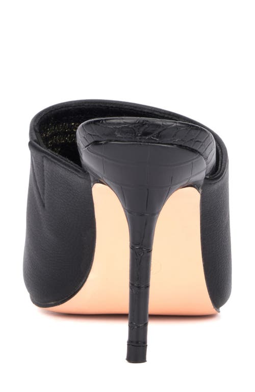 NEW YORK AND COMPANY NEW YORK AND COMPANY CARLETTE SNAKE EMBOSSED HEELED MULE 