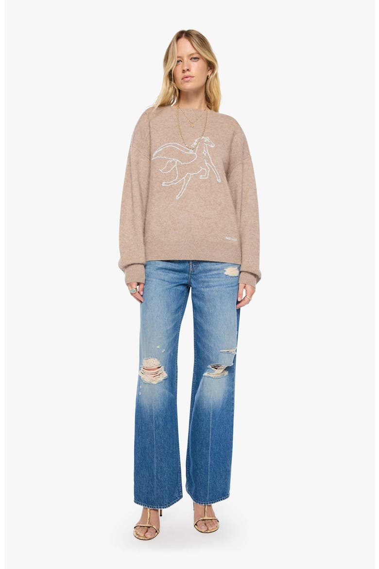 The Biggie Jumper Wool & Cashmere Sweater, Alternate, color, WHEAT