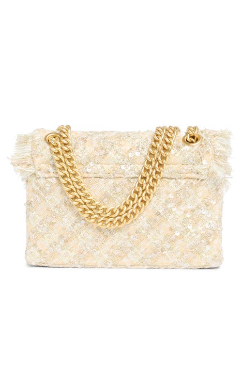 Kurt Geiger London Mini Brixton Tweed Bag In Natural