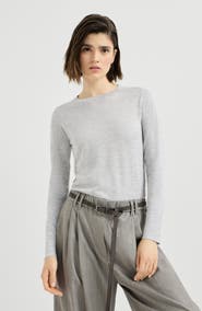 Brunello Cucinelli Cashmere and silk lightweight sweater