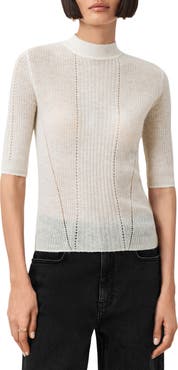AllSaints Filippa Mock Neck Sweater