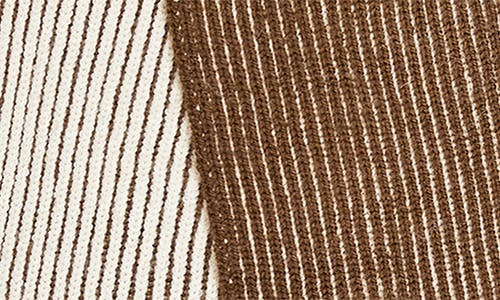 Varley Deville Plated Scarf In Brown