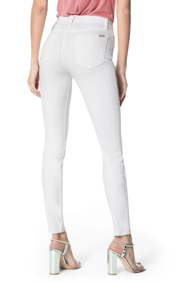 Charlie High Waist Ankle Skinny Jeans, Alternate, color, HENNIE