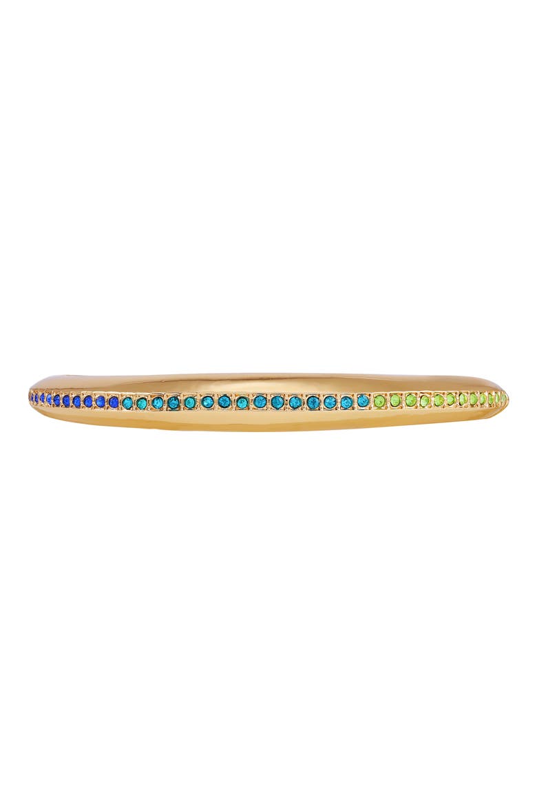 Crystal Stretch Bangle Bracelet, Alternate, color, GOLDTONE