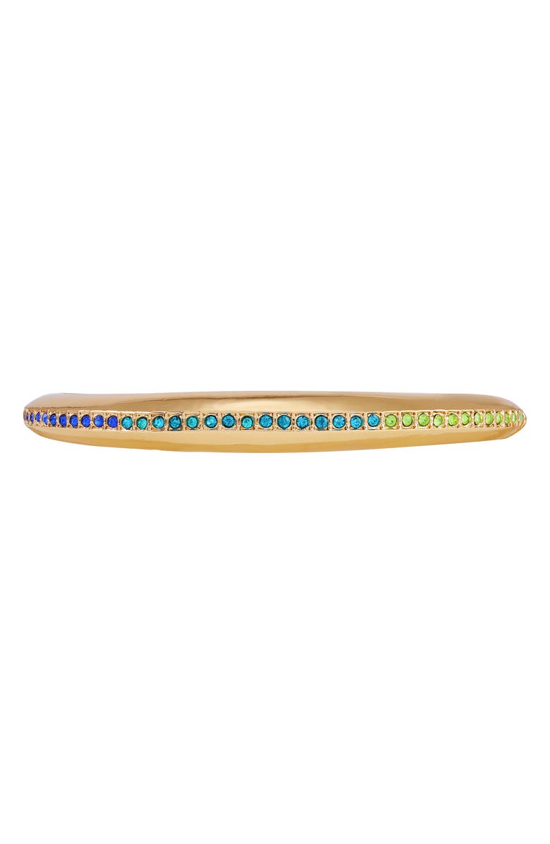Vince Camuto Crystal Stretch Bangle Bracelet, Alternate, color, Goldtone