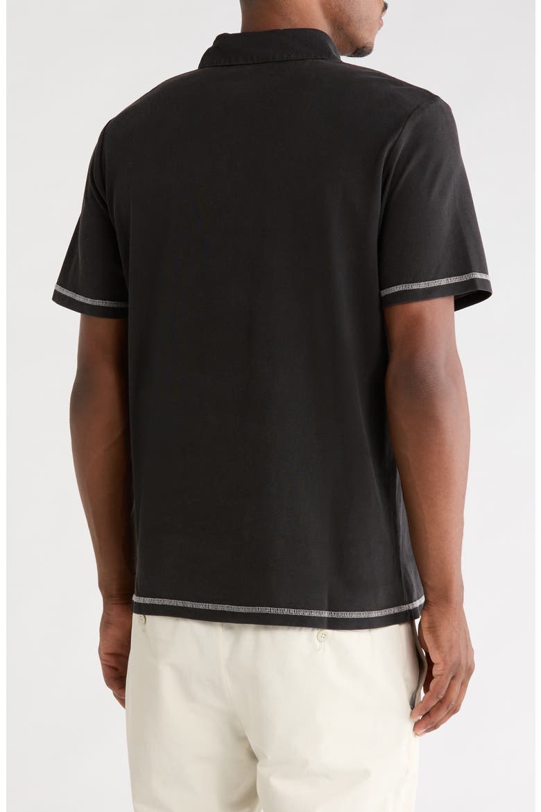 Fairway Overdye Cotton Golf Polo, Alternate, color, BLACK