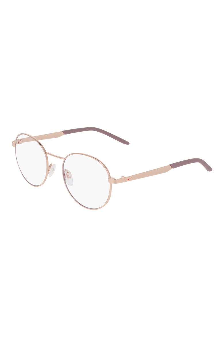 Traveler Drift 51mm Round Blue Light Blocking Reading Glasses, Alternate, color, ROSE GOLD / BLUE LIGHT