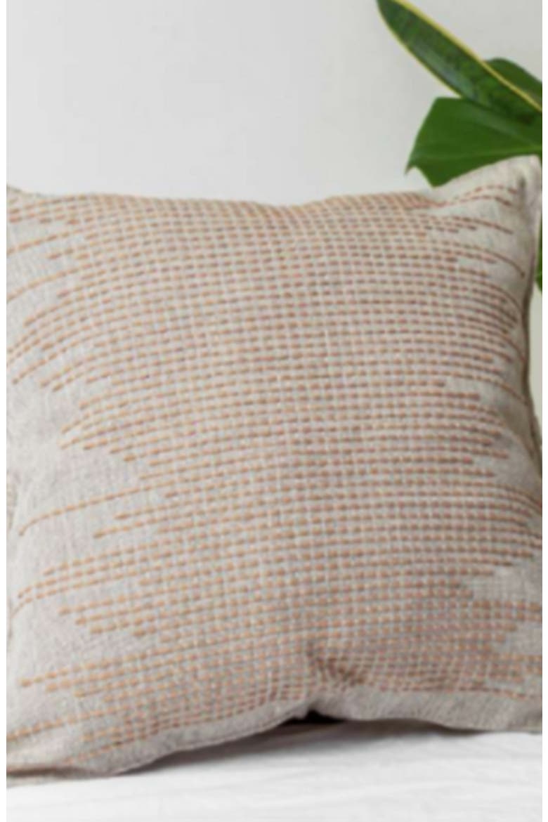 Meander Pillow - Cover + Insert, Main, color, Brown