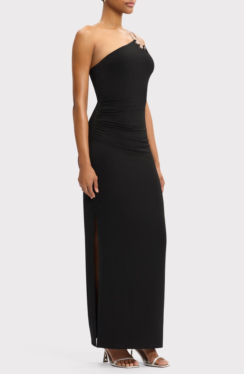 Herve Leger The Genevieve Gown, Alternate, color, Black