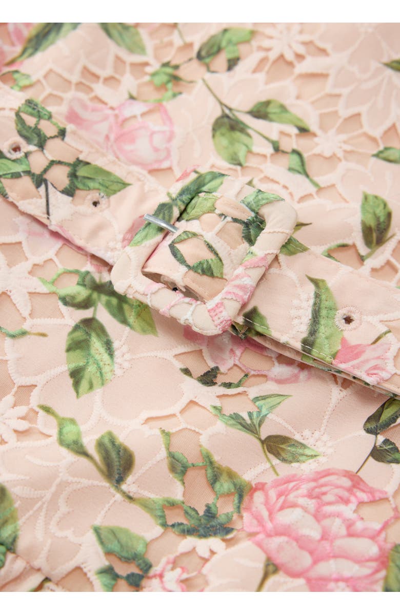 Marlo Kids Leonora Embroidered Mini Dress, Alternate, color, Floral