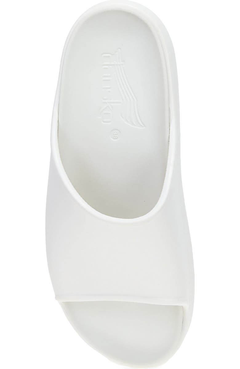 Dansko Devyn Recovery Slide Sandal, Alternate, color, White Molded