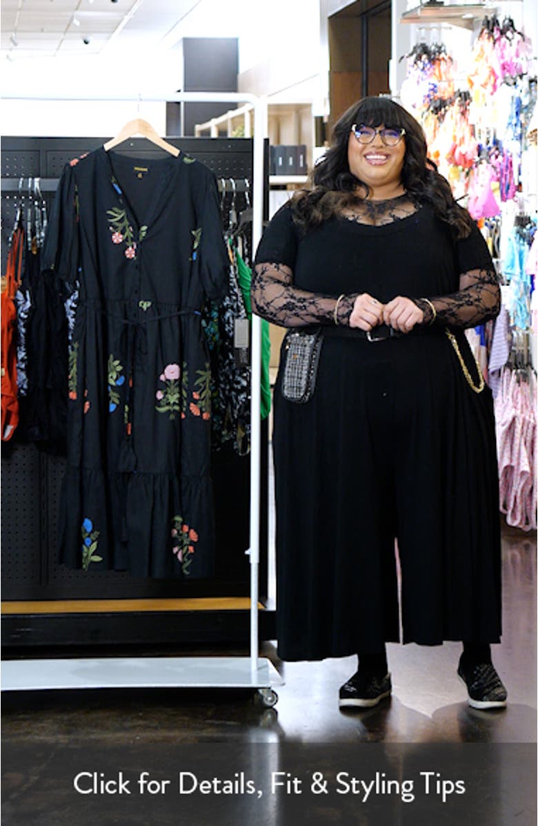 Hester Floral Beth Tiered Cotton Midi Dress, sales video thumbnail