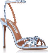 Aquazzura Tequila Crystal Ankle Strap Sandal