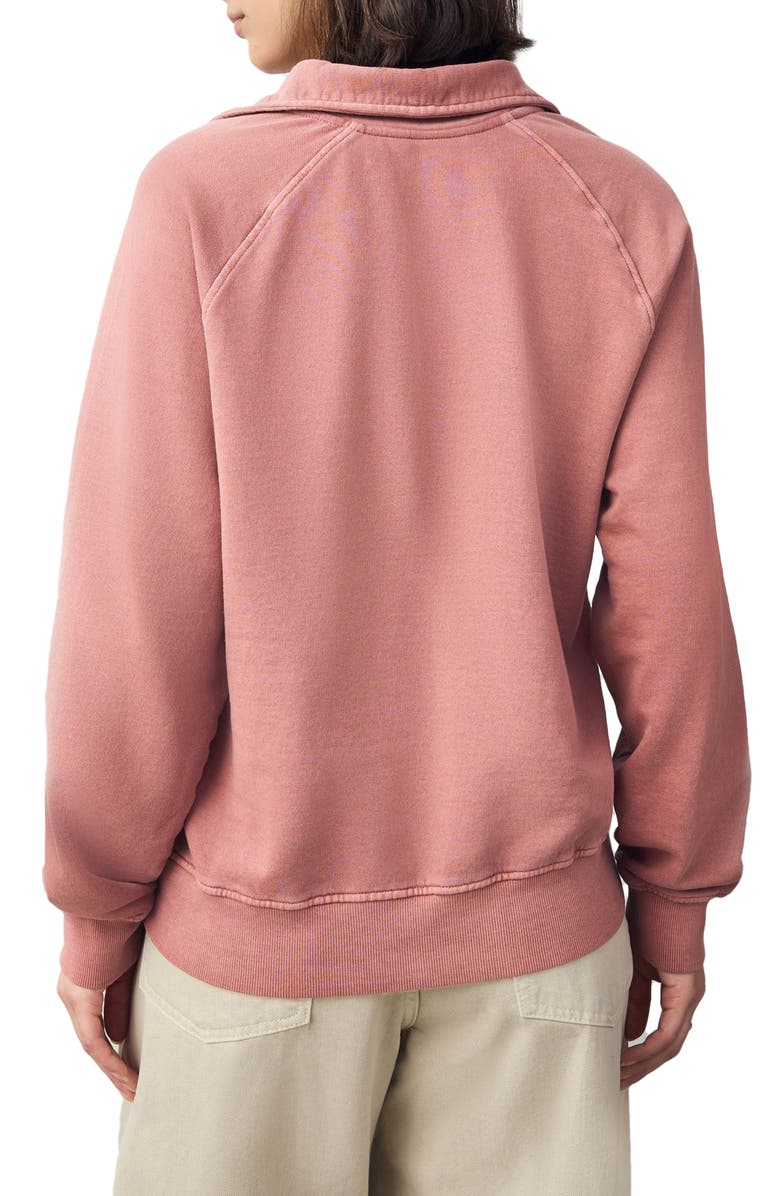 NEXT Cotton Polo Sweatshirt, Alternate, color, Pink
