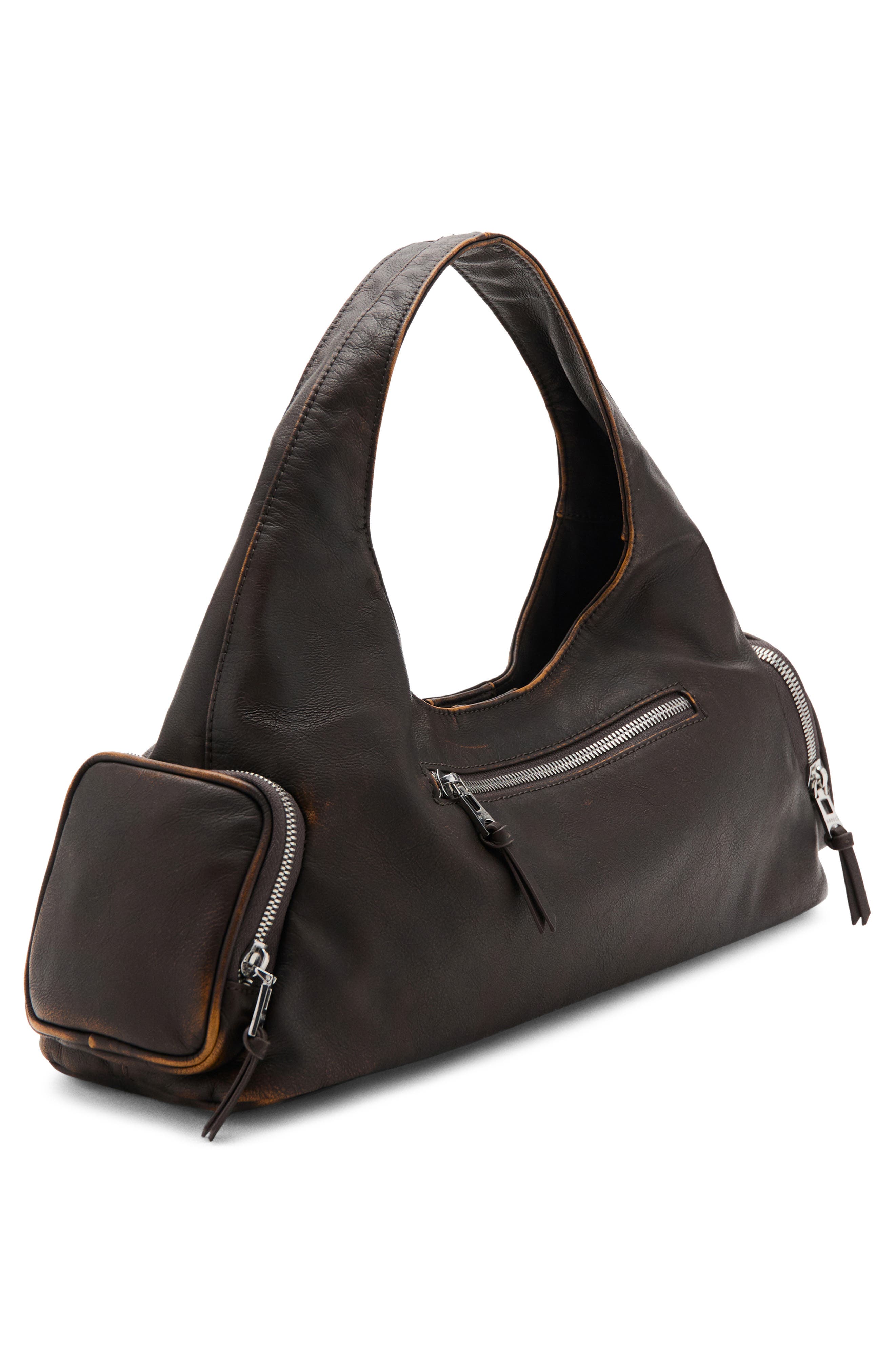 MANGO Faux Leather Shoulder Bag, Alternate, color, 