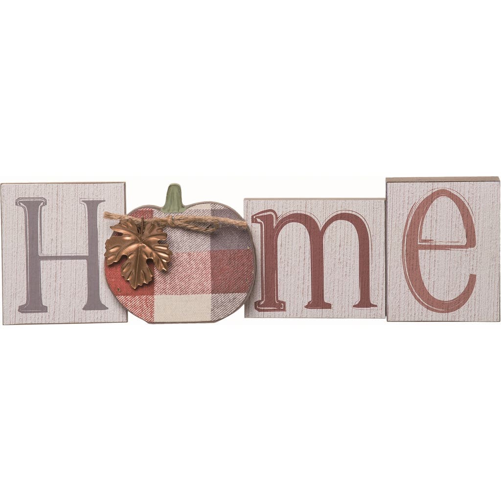 Transpac Wood White Harvest Autumn Home Tabletop Decor In Multi