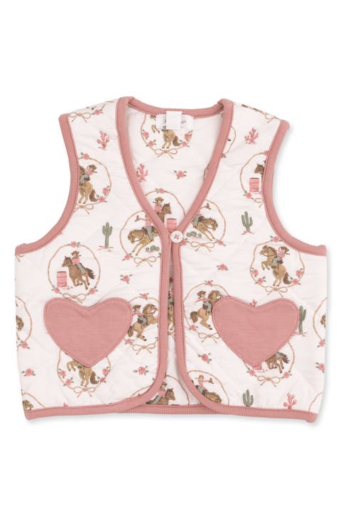 Kids' Cowgirl Cameos Quilted Vest